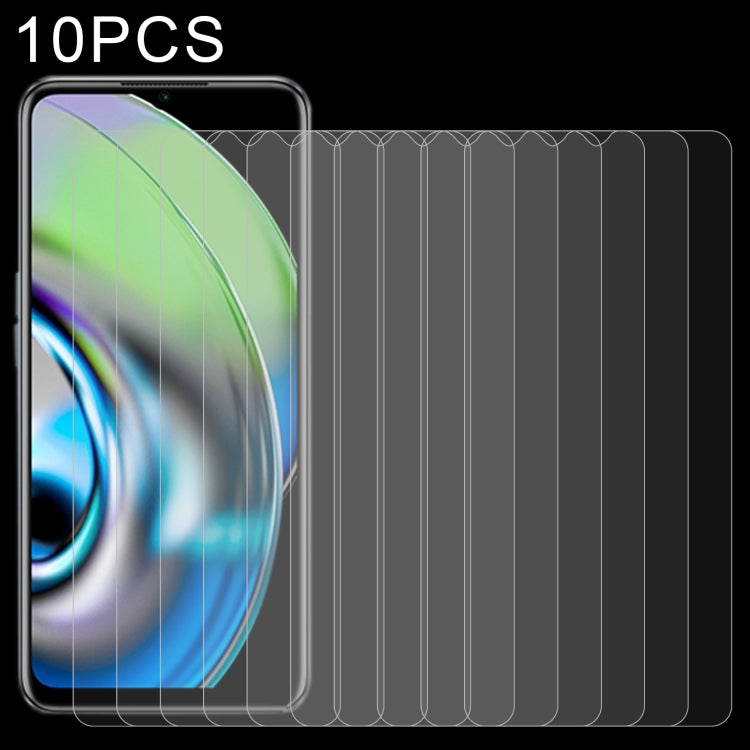 For Realme V23i 10pcs 0.26mm 9H 2.5D Tempered Glass Film