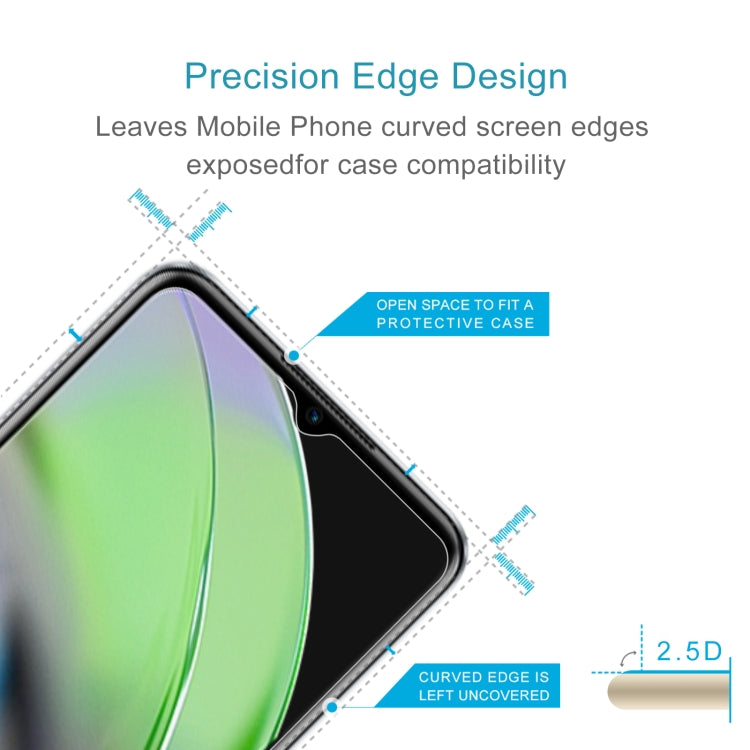 For Realme V23i 50pcs 0.26mm 9H 2.5D Tempered Glass Film