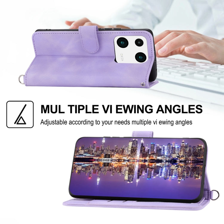 For Xiaomi 13 Pro Skin-feel Flowers Embossed Wallet Leather Phone Case