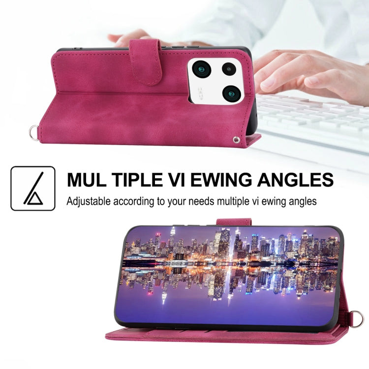 For Xiaomi 13 Pro Skin-feel Flowers Embossed Wallet Leather Phone Case