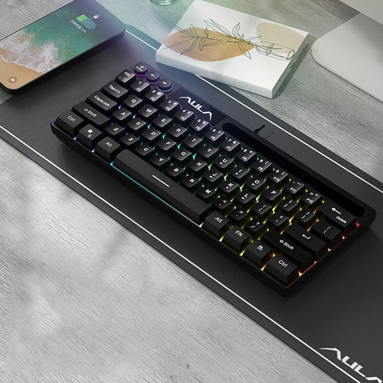 AULA F3061 Wired Mini RGB Backlit Mechanical Keyboard