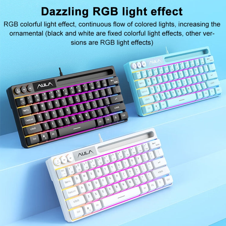 AULA F3061 Wired Mini RGB Backlit Mechanical Keyboard