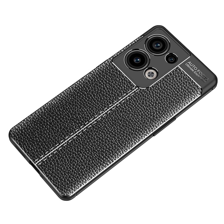 For OPPO Reno9 Pro+ Litchi Texture Shockproof TPU Phone Case