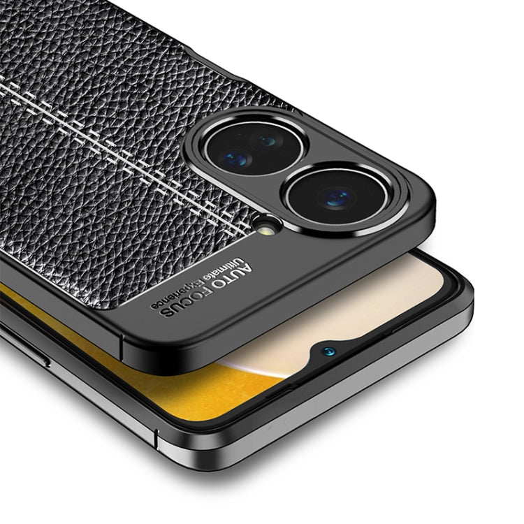 For Realme 10 4G Litchi Texture Shockproof TPU Phone Case