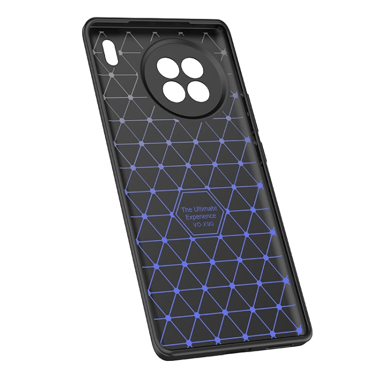 For vivo X90 Pro+ Litchi Texture Shockproof TPU Phone Case