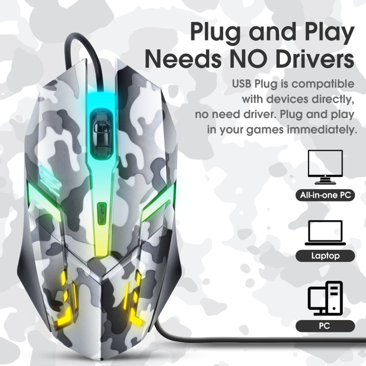 ONIKUMA K8 RGB Light Wired Gaming Headphones Keyboard Mouse Set