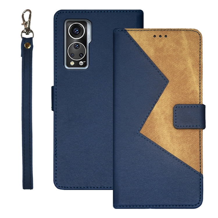 For ZTE Axon 30S idewei Two-color Splicing Leather Phone Case