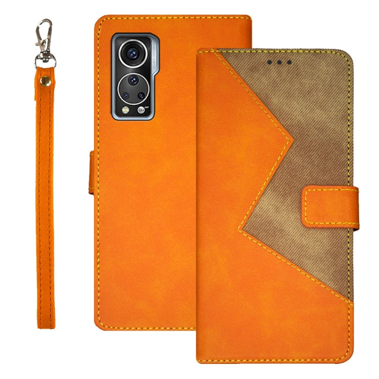 For ZTE Axon 30S idewei Two-color Splicing Leather Phone Case