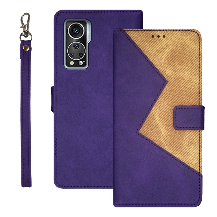 For ZTE Axon 30S idewei Two-color Splicing Leather Phone Case