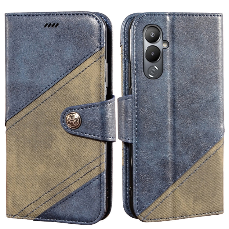 For Tecno Pova 4 idewei Color Contrast Retro Texture Leather Phone Case