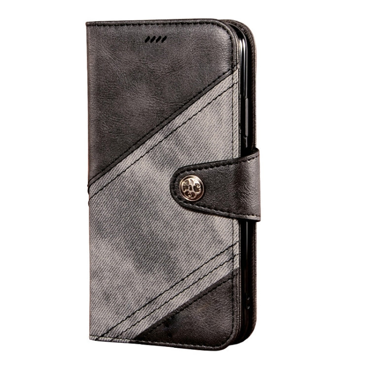 For ZTE Blade A72 4G idewei Color Contrast Retro Texture Leather Phone Case