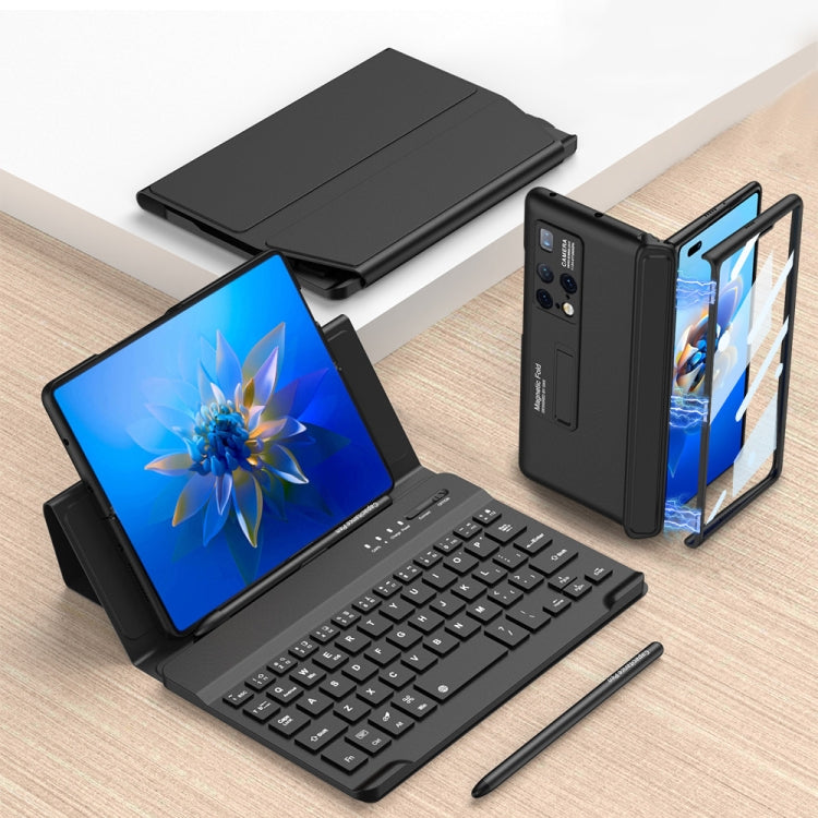 For Huawei Mate X2 GKK Magnetic Folding Bluetooth Keyboard Leather Case with Pen