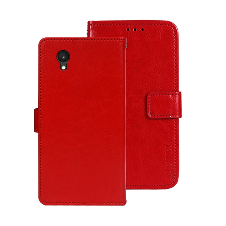 For Alcatel 1 Ultra idewei Crazy Horse Texture Leather Phone Case