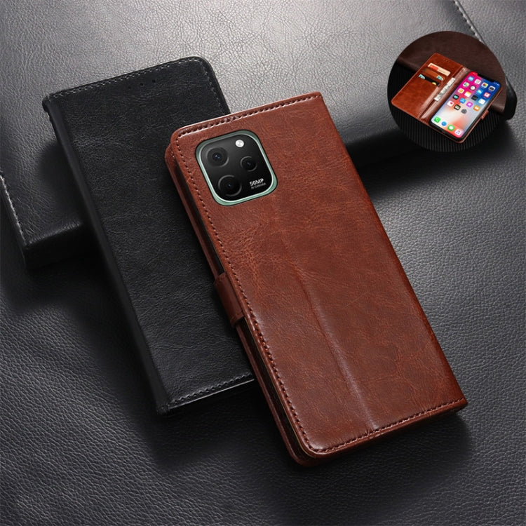 For Huawei nova Y61 4G idewei Crazy Horse Texture Leather Phone Case