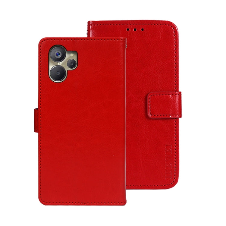For Realme 10 5G idewei Crazy Horse Texture Leather Phone Case