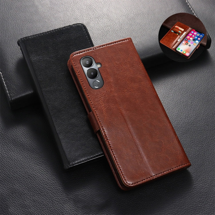 For Tecno Pova 4 idewei Crazy Horse Texture Leather Phone Case