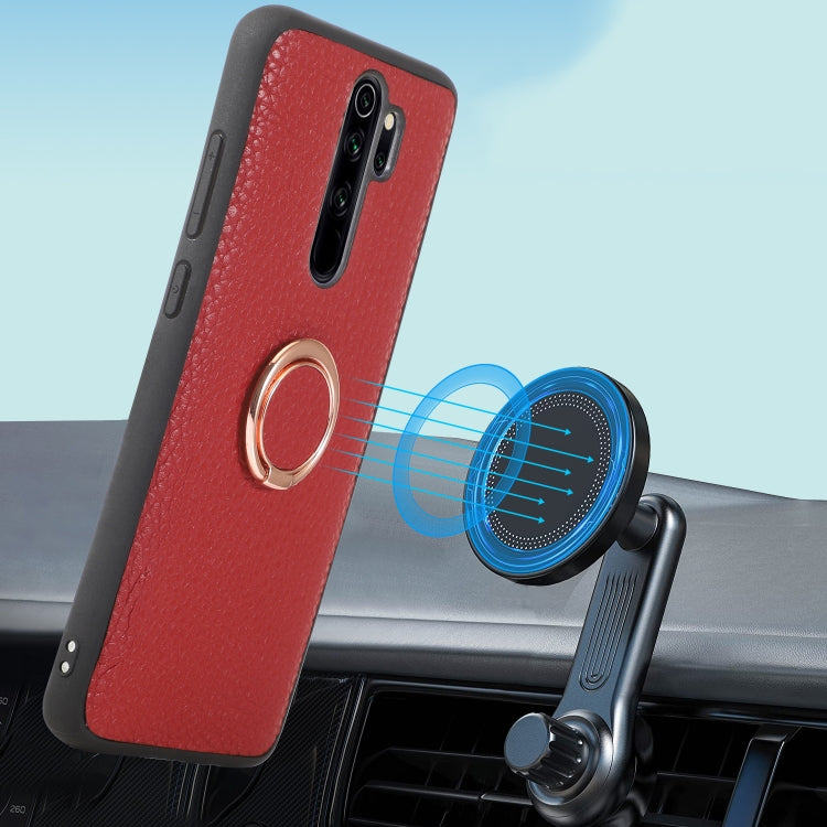 For Xiaomi Redmi Note 8 Pro Litchi Texture Magnetic Shockproof Protective Phone Case