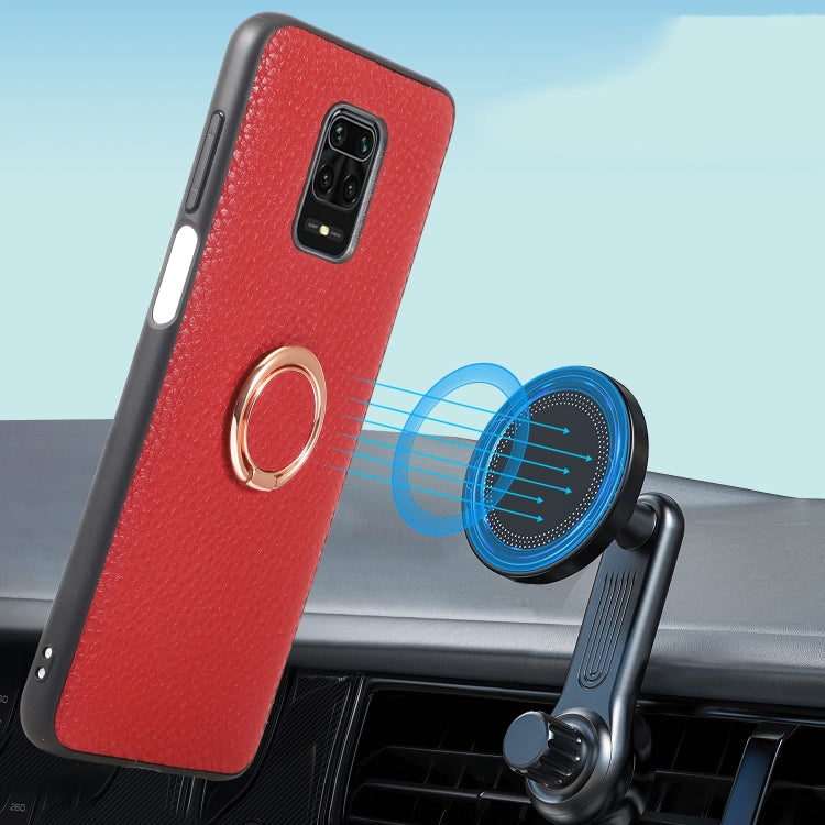 For Xiaomi Redmi Note 9 Pro Litchi Texture Magnetic Shockproof Protective Phone Case