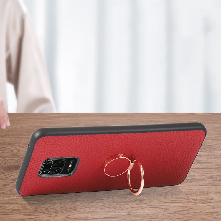 For Xiaomi Redmi Note 9 Pro Litchi Texture Magnetic Shockproof Protective Phone Case