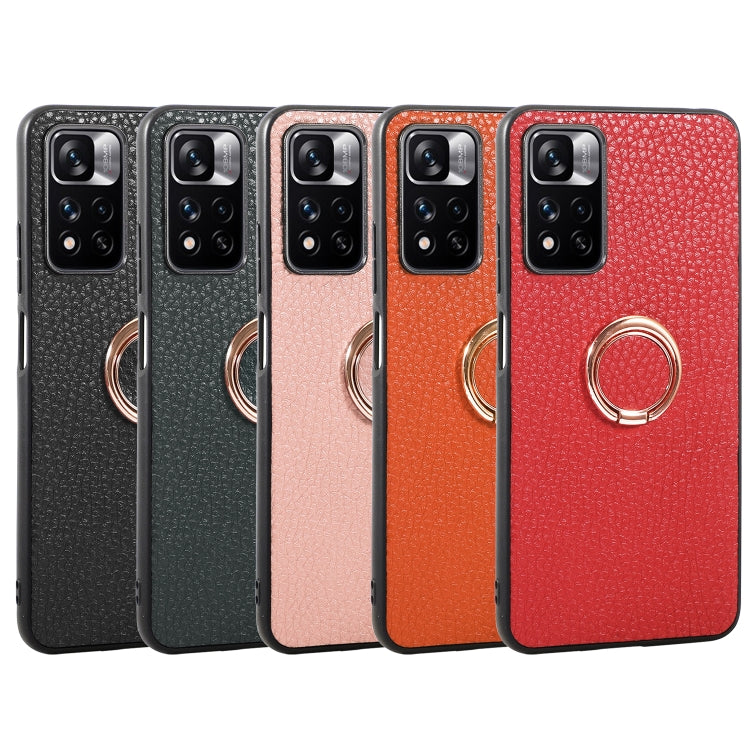 For Xiaomi Redmi Note 11 Pro Global Litchi Texture Magnetic Shockproof Protective Phone Case