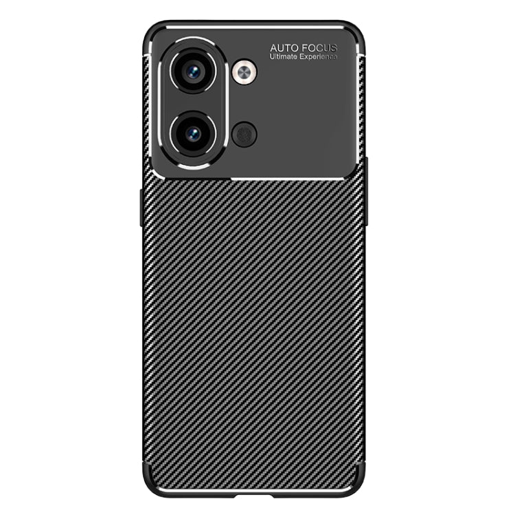 For OPPO Reno9 / Reno9 Pro Carbon Fiber Texture Shockproof TPU Phone Case(Black)
