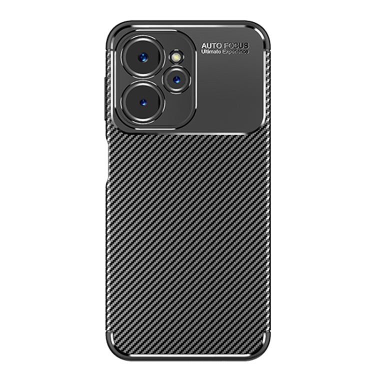 For Realme 10 5G / 9i 5G Carbon Fiber Texture Shockproof TPU Phone Case(Black)