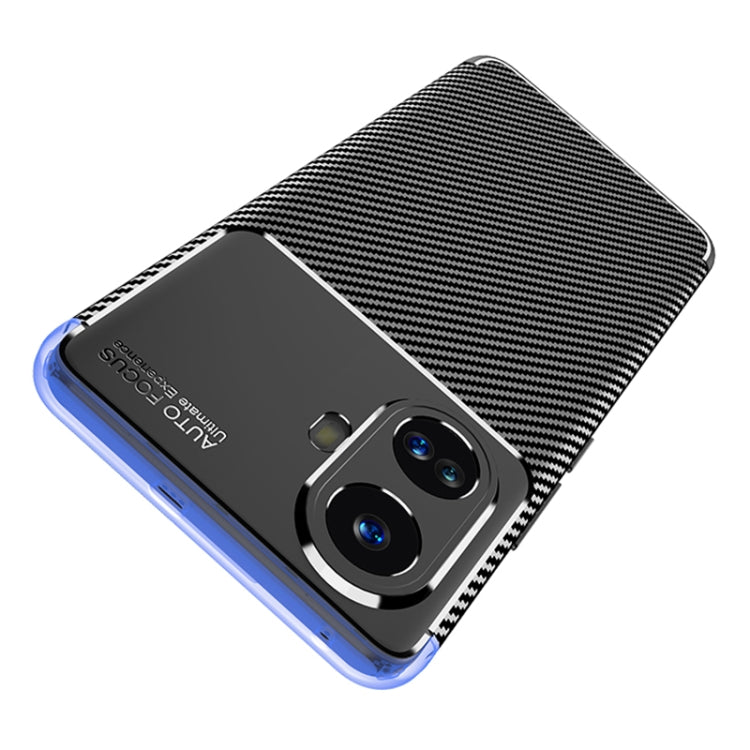 For Realme 10 Pro+ Carbon Fiber Texture Shockproof TPU Phone Case(Black)
