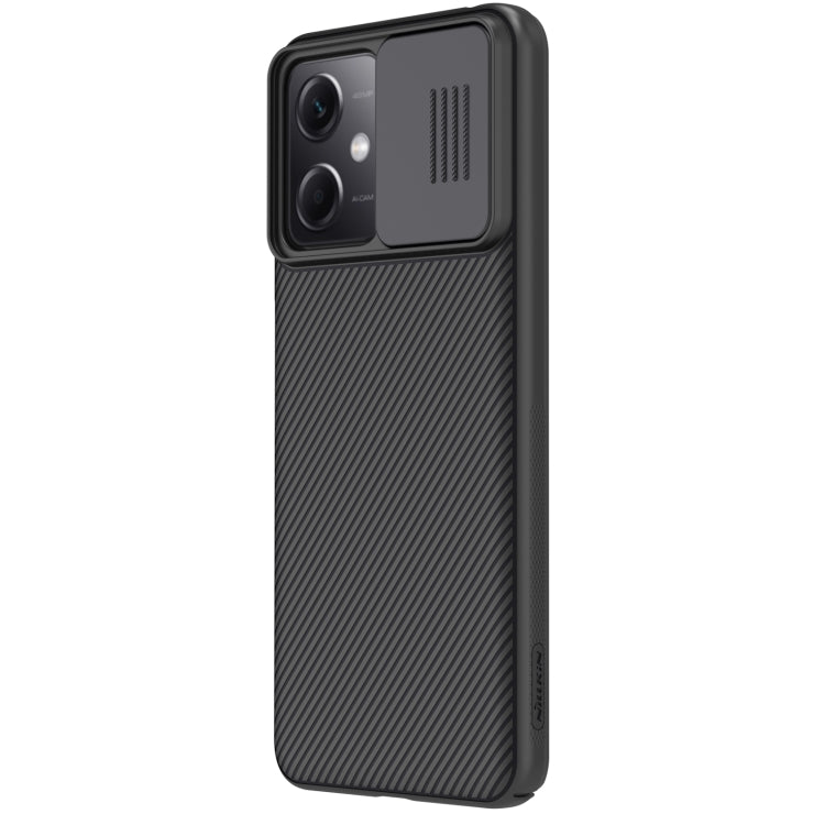 For Xiaomi Redmi Note 12 China NILLKIN Black Mirror Series PC Camshield Full Coverage Dust-proof Scratch Resistant Case
