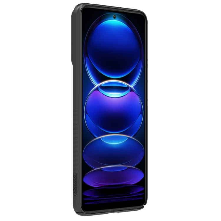 For Xiaomi Redmi Note 12 China NILLKIN Black Mirror Series PC Camshield Full Coverage Dust-proof Scratch Resistant Case