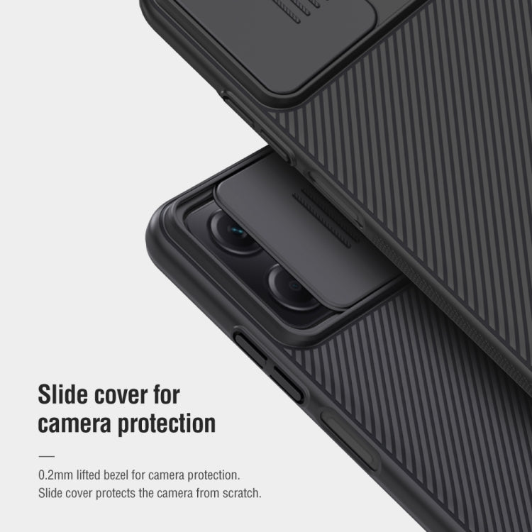 For Xiaomi Redmi Note 12 China NILLKIN Black Mirror Series PC Camshield Full Coverage Dust-proof Scratch Resistant Case