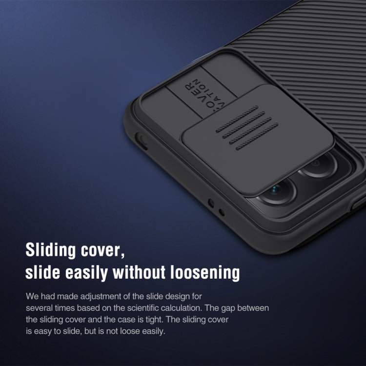 For Xiaomi Redmi Note 12 China NILLKIN Black Mirror Series PC Camshield Full Coverage Dust-proof Scratch Resistant Case