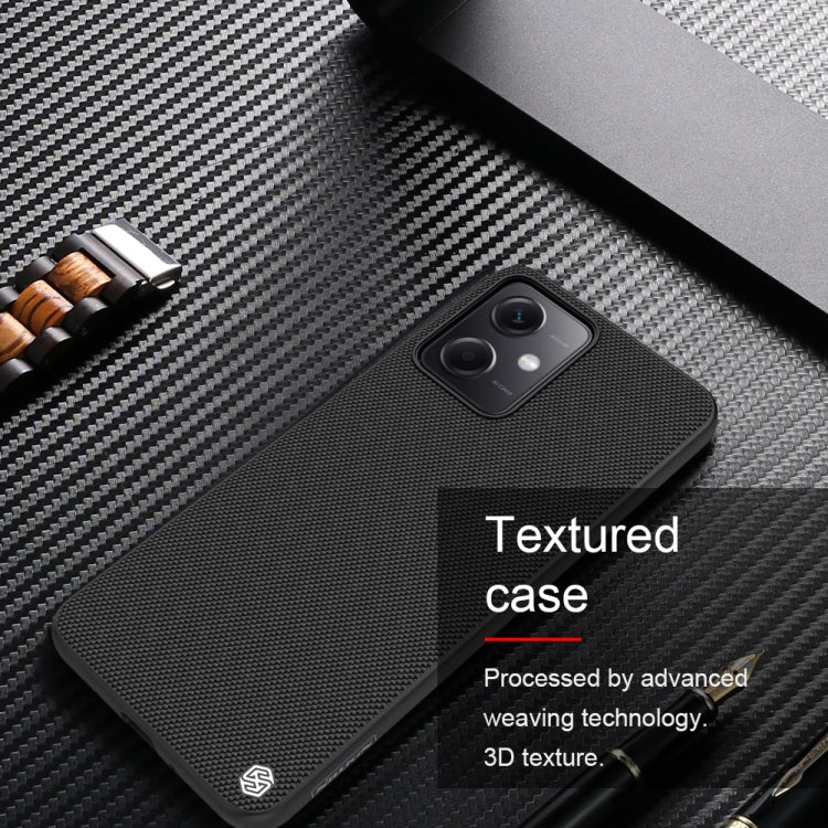 For Xiaomi Redmi Note 12 China NILLKIN Shockproof TPU + PC Textured Phone Case(Black)