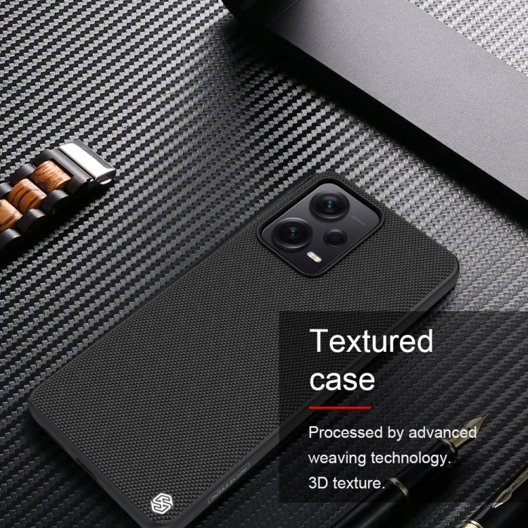 For Xiaomi Redmi Note 12 Pro+ China NILLKIN Shockproof TPU + PC Textured Phone Case(Black)