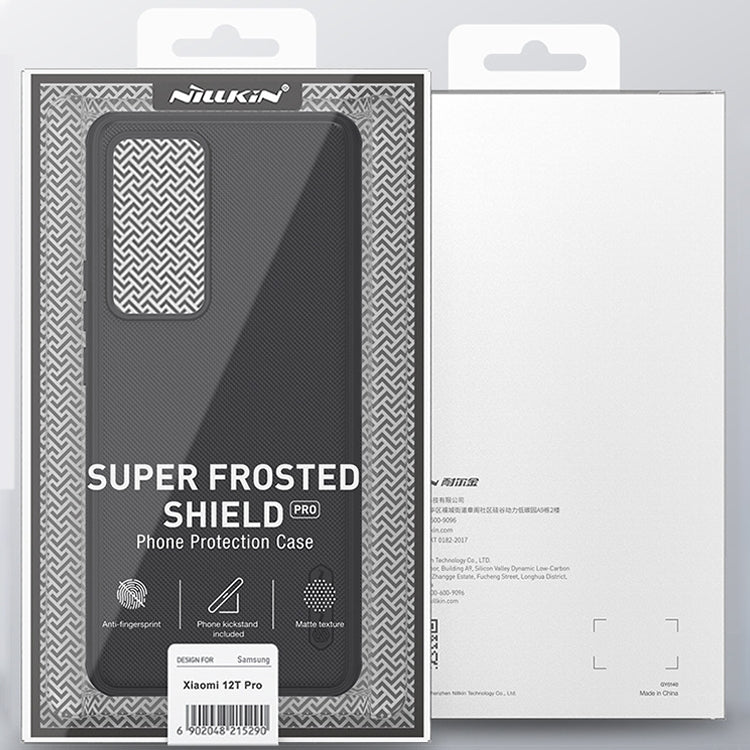 For Xiaomi 12T Pro NILLKIN Frosted Shield Pro PC + TPU Phone Case