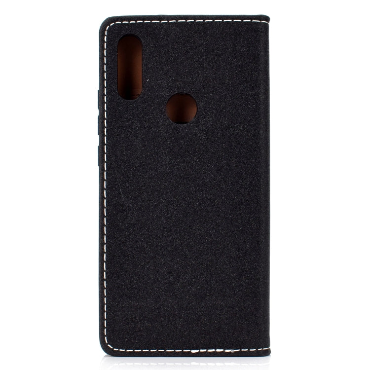 For Xiaomi Redmi 7 Solid Color Frosted Magnetic Horizontal Flip Leather Case with Card Slots & Holder