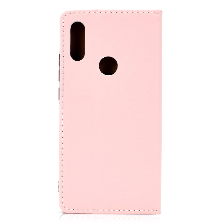 For Xiaomi Redmi 7 Solid Color Frosted Magnetic Horizontal Flip Leather Case with Card Slots & Holder