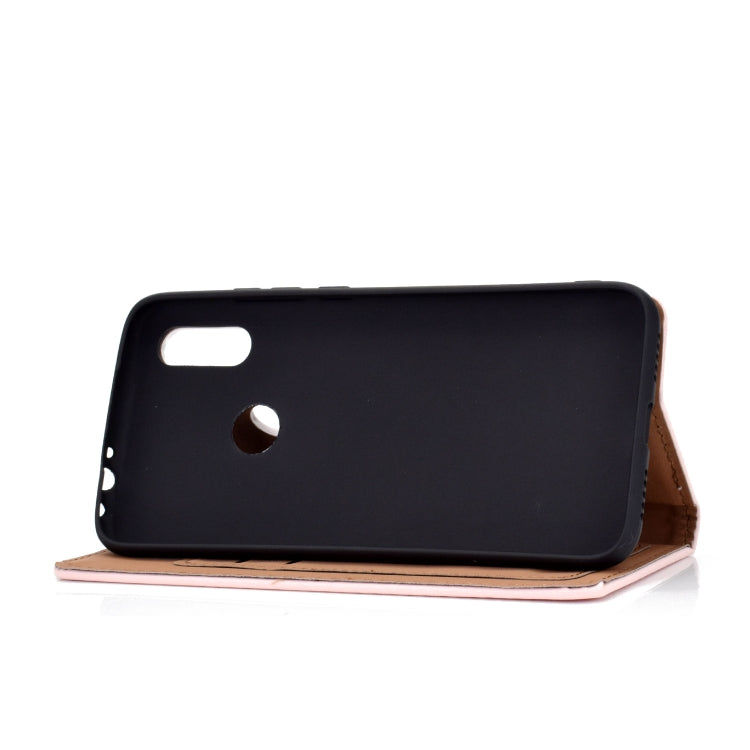 For Xiaomi Redmi 7 Solid Color Frosted Magnetic Horizontal Flip Leather Case with Card Slots & Holder