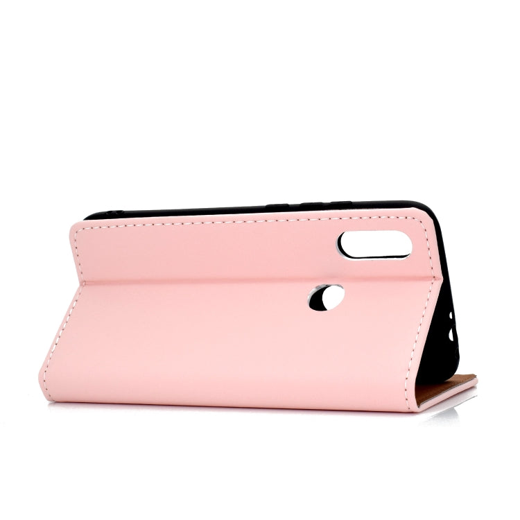For Xiaomi Redmi 7 Solid Color Frosted Magnetic Horizontal Flip Leather Case with Card Slots & Holder