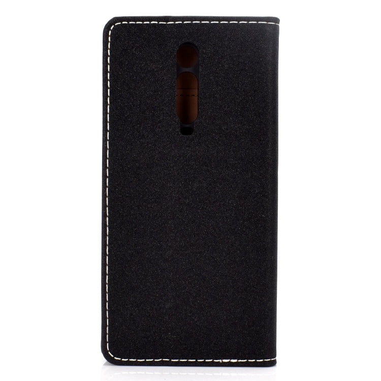 For Xiaomi Redmi K20 Solid Color Frosted Magnetic Horizontal Flip Leather Case with Card Slots & Holder
