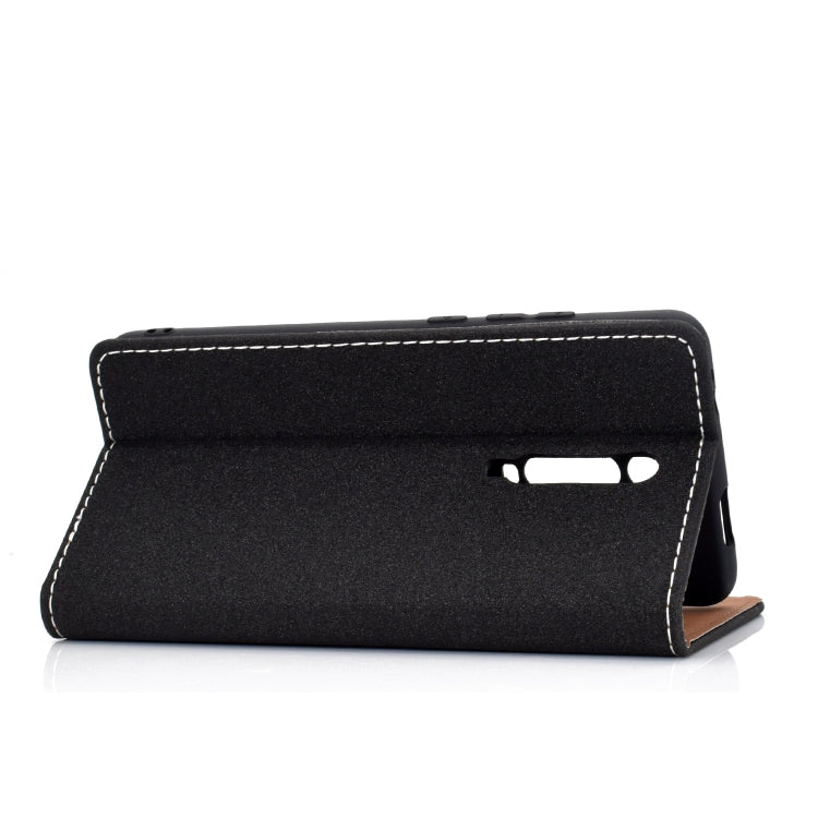 For Xiaomi Redmi K20 Solid Color Frosted Magnetic Horizontal Flip Leather Case with Card Slots & Holder