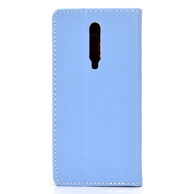 For Xiaomi Redmi K20 Solid Color Frosted Magnetic Horizontal Flip Leather Case with Card Slots & Holder