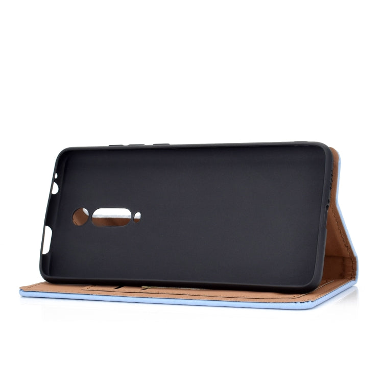 For Xiaomi Redmi K20 Solid Color Frosted Magnetic Horizontal Flip Leather Case with Card Slots & Holder