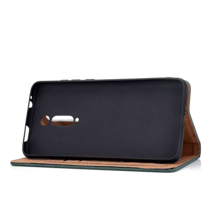 For Xiaomi Redmi K20 Solid Color Frosted Magnetic Horizontal Flip Leather Case with Card Slots & Holder