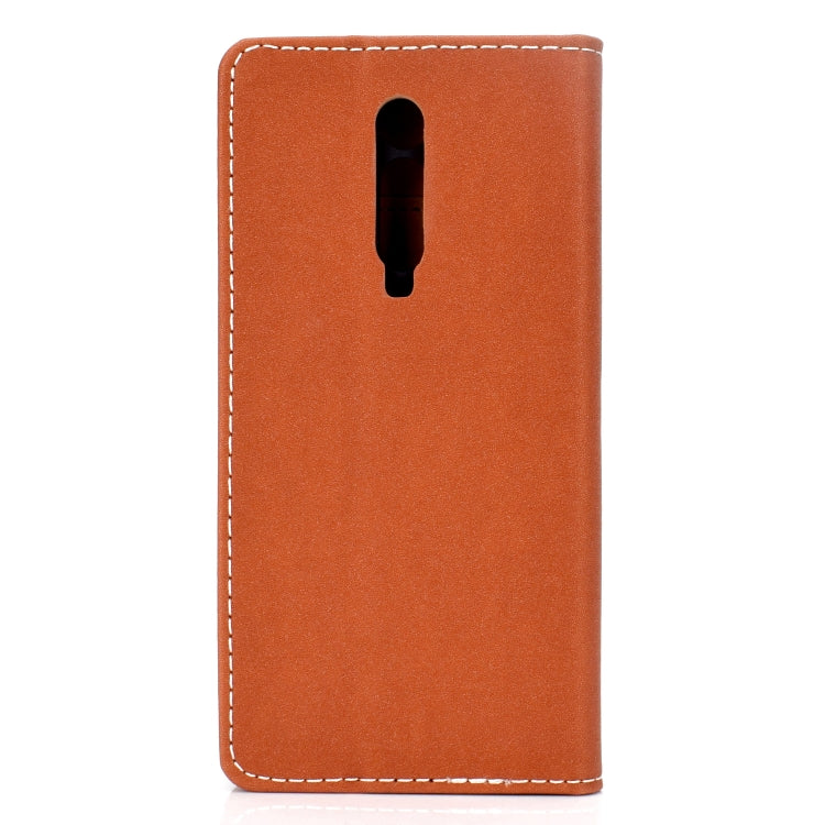 For Xiaomi Redmi K20 Solid Color Frosted Magnetic Horizontal Flip Leather Case with Card Slots & Holder