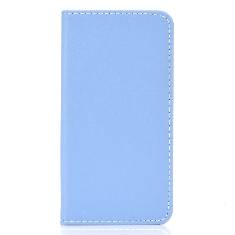 For Xiaomi 8 Lite Solid Color Frosted Magnetic Horizontal Flip Leather Case with Card Slots & Holder