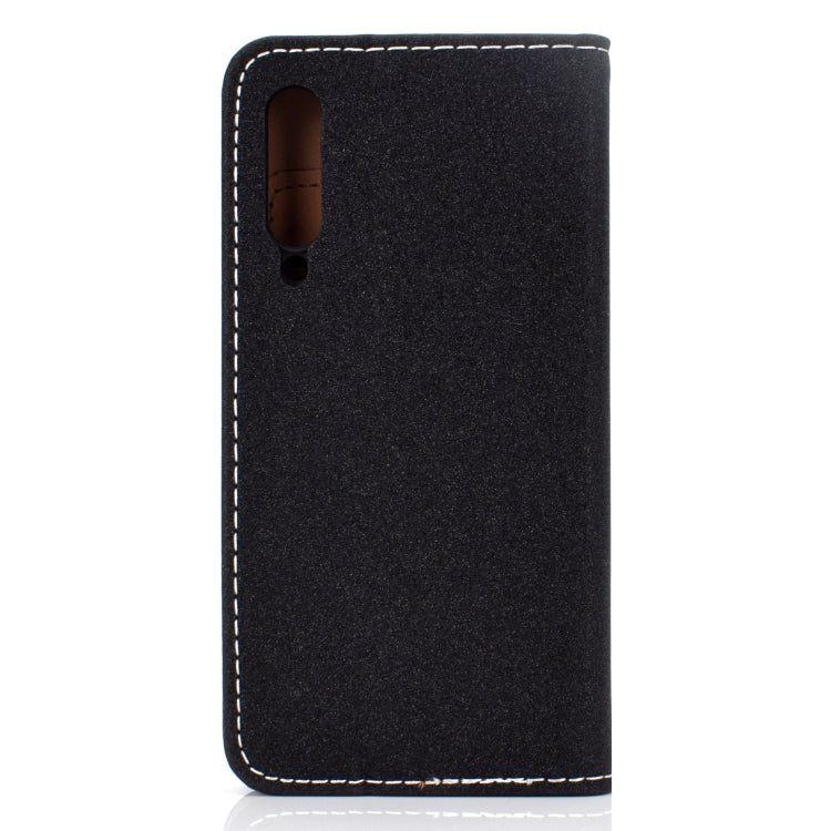 For Xiaomi 9 SE Solid Color Frosted Magnetic Horizontal Flip Leather Case with Card Slots & Holder