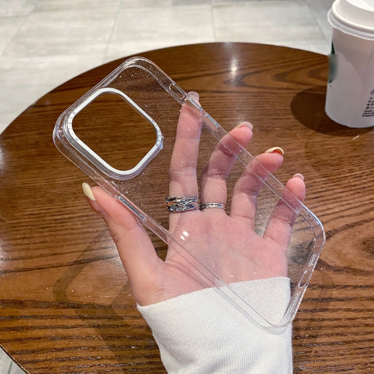 For iPhone 14 Pro Max Glitter Powder Transparent TPU Phone Case