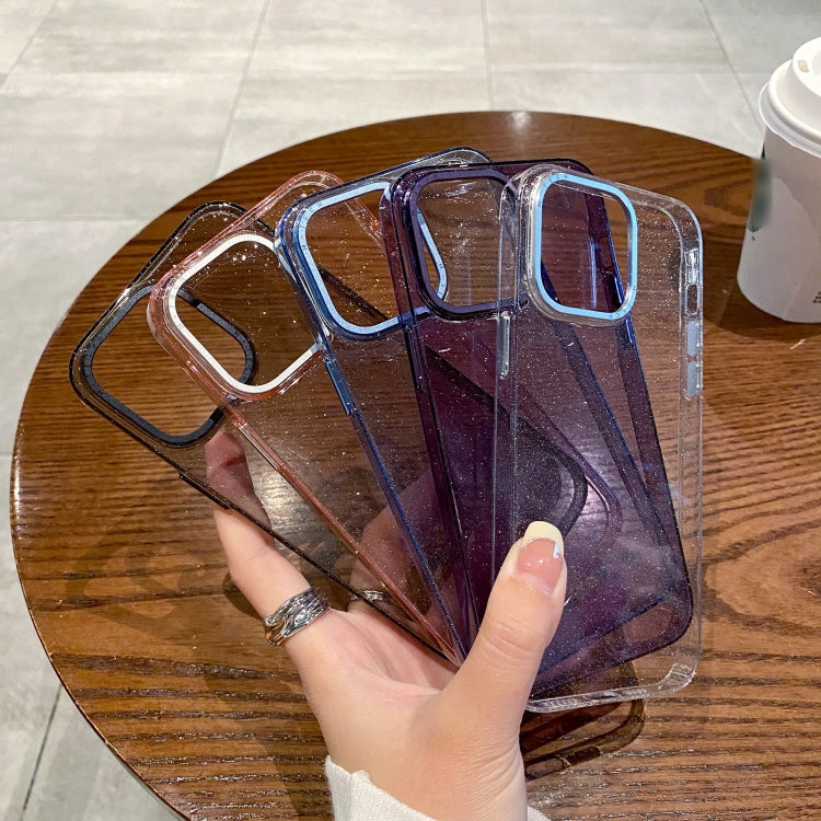 For iPhone 14 Pro Max Glitter Powder Transparent TPU Phone Case