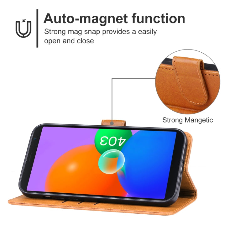 For TCL 403 Leather Phone Case