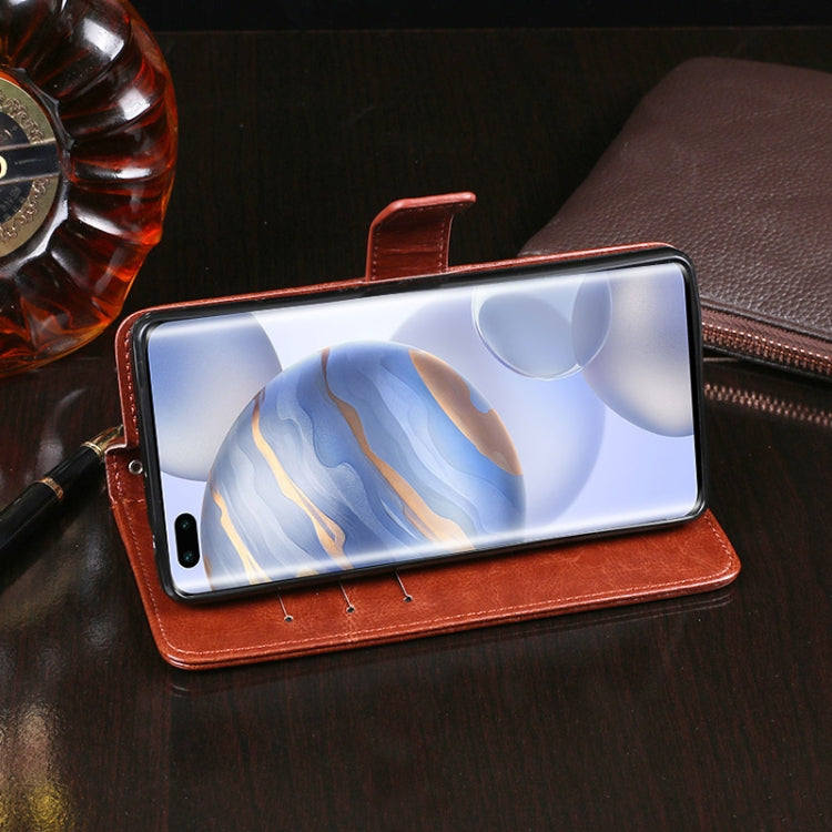 For Huawei Honor 30 Pro idewei Crazy Horse Texture Horizontal Flip Leather Case with Holder & Card Slots & Wallet